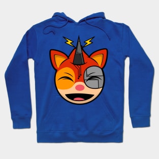 Laughing Cyborg Squirrel Oskar Hoodie